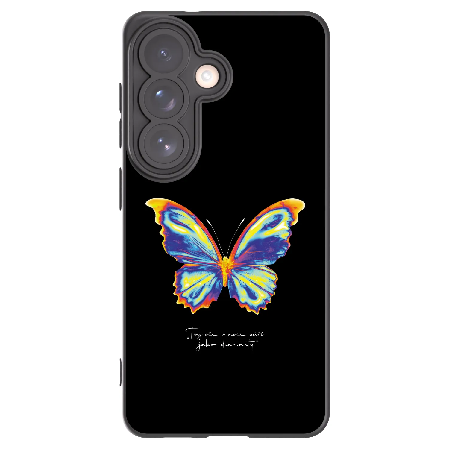 Picasee Μαύρη θήκη σιλικόνης για Samsung Galaxy S26 - Diamanty Black