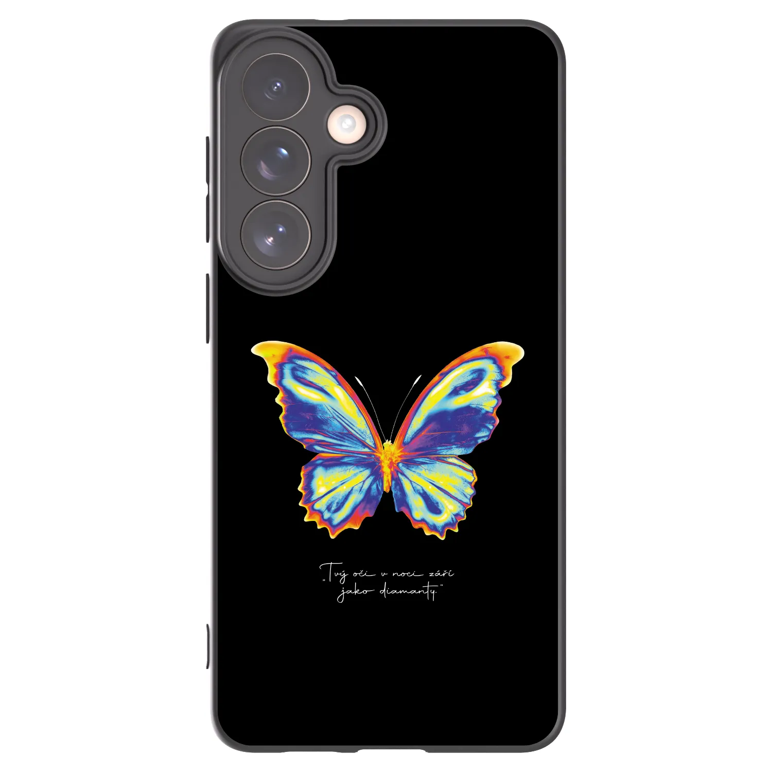 Picasee Μαύρη θήκη σιλικόνης για Samsung Galaxy S26+ - Diamanty Black