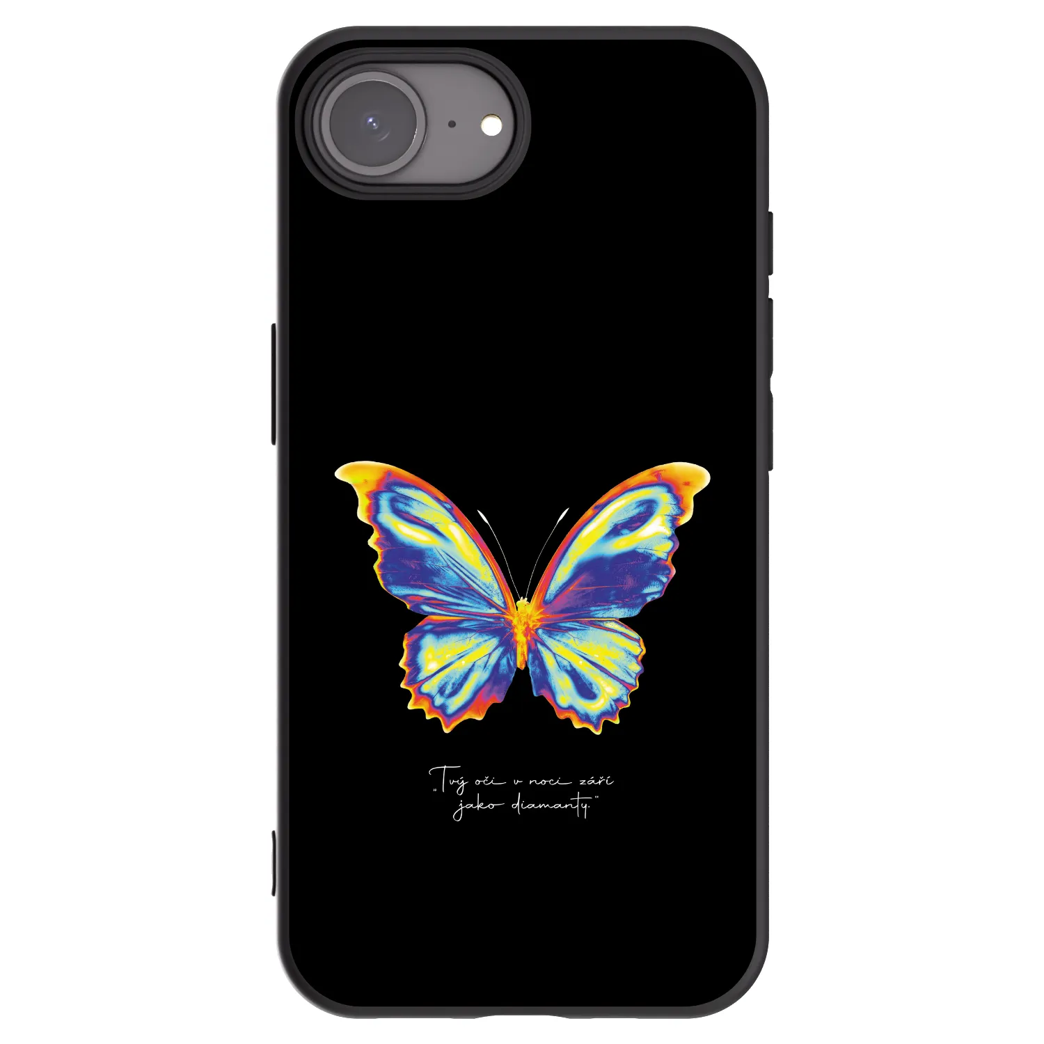 Picasee Μαύρη θήκη σιλικόνης για Apple iPhone 17e - Diamanty Black
