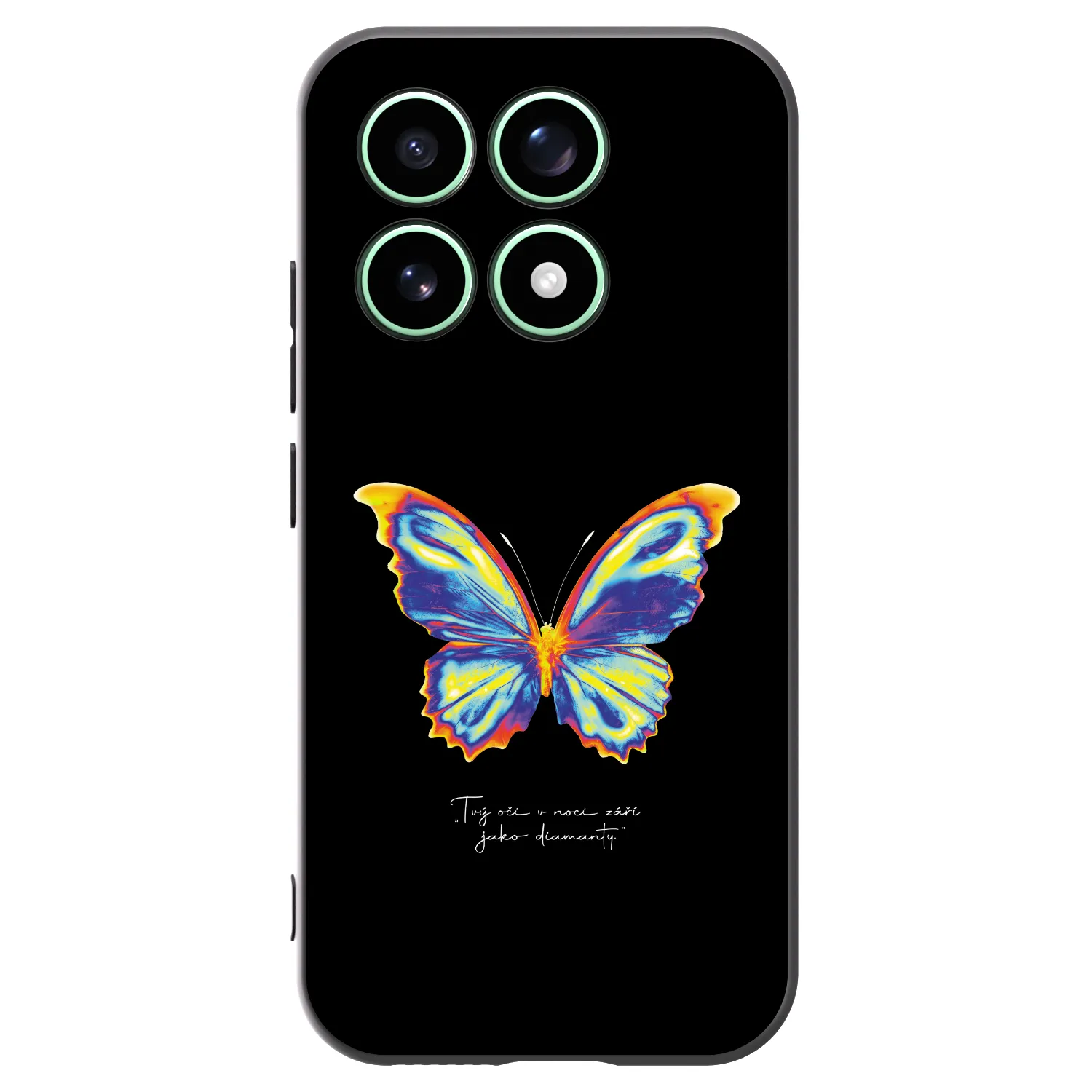 Picasee Μαύρη θήκη σιλικόνης για Xiaomi 17 - Diamanty Black