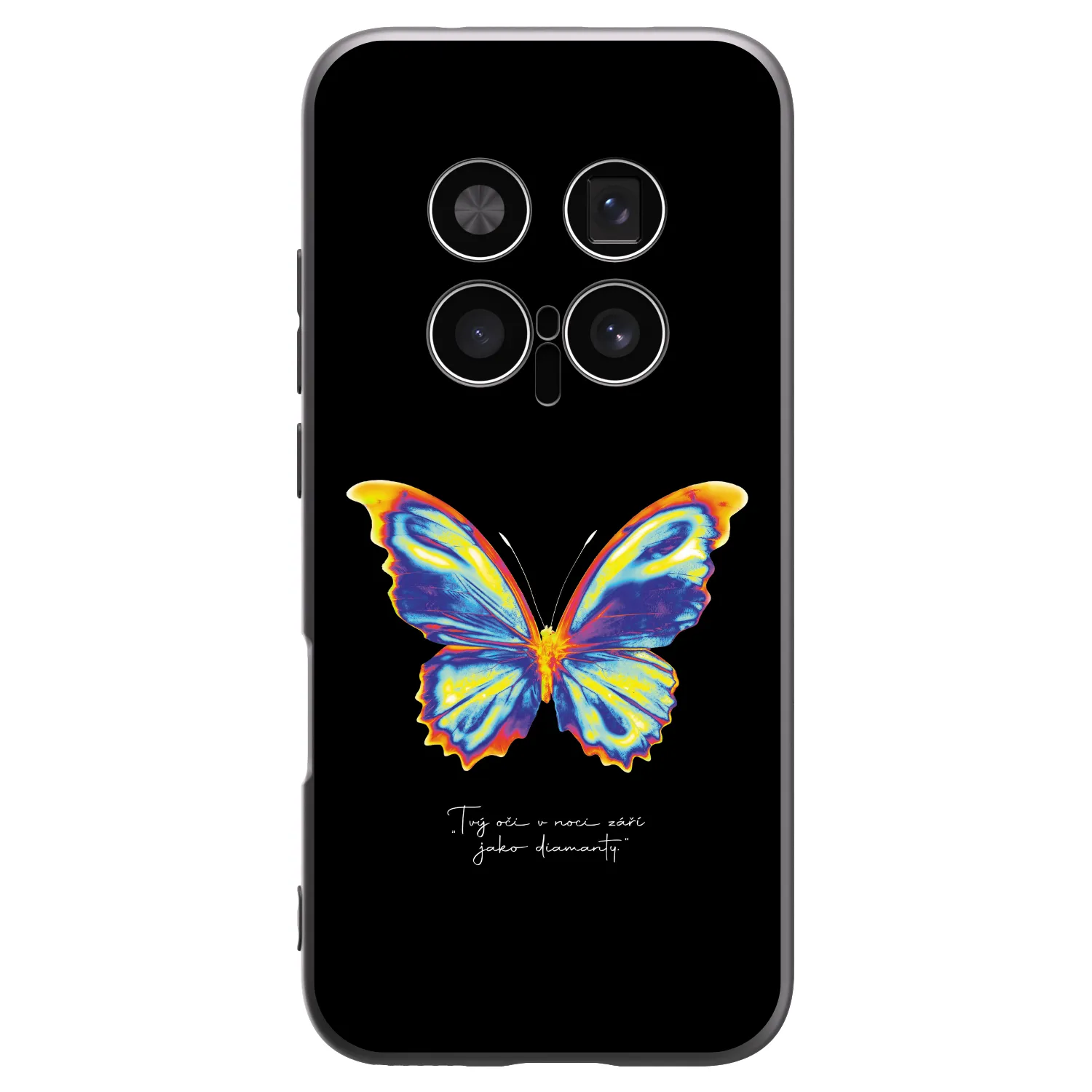Picasee Μαύρη θήκη σιλικόνης για Honor Magic8 Pro 5G - Diamanty Black
