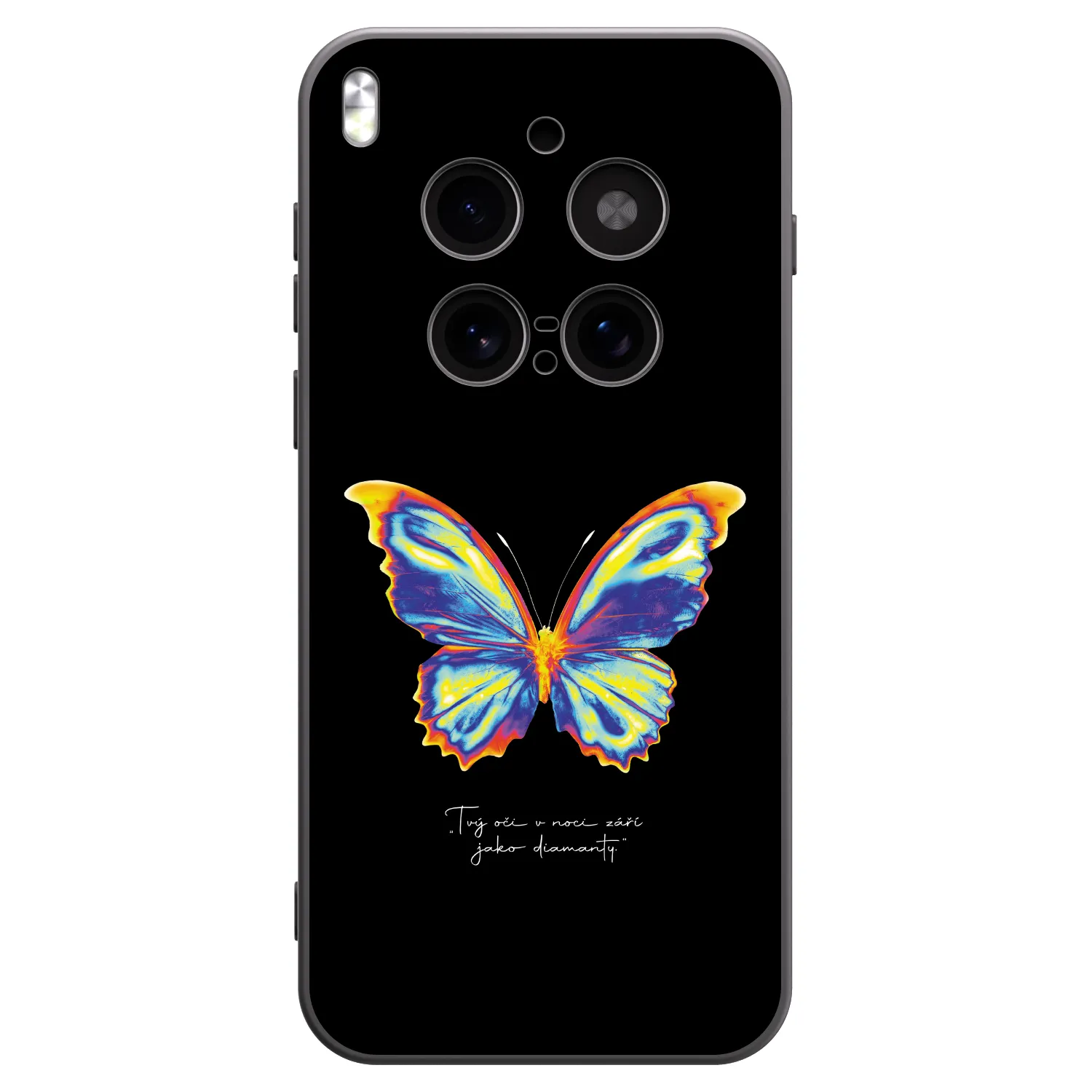 Picasee Μαύρη θήκη σιλικόνης για Vivo X300 Pro - Diamanty Black