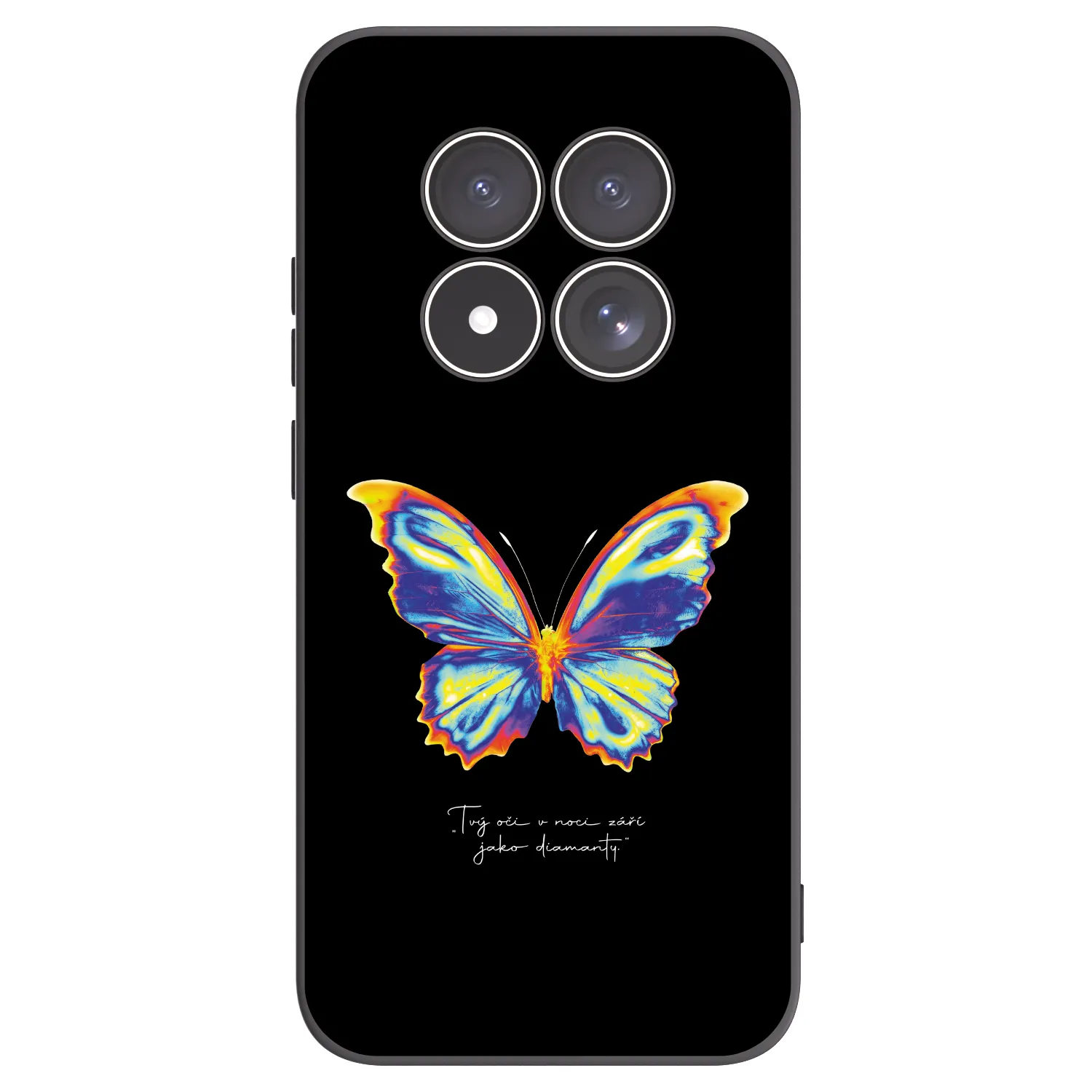 Picasee Μαύρη θήκη σιλικόνης για Xiaomi Redmi Note 15 Pro 5G - Diamanty Black