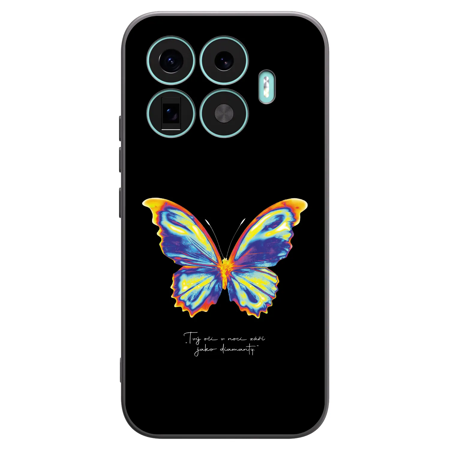 Picasee Μαύρη θήκη σιλικόνης για Xiaomi 17T - Diamanty Black