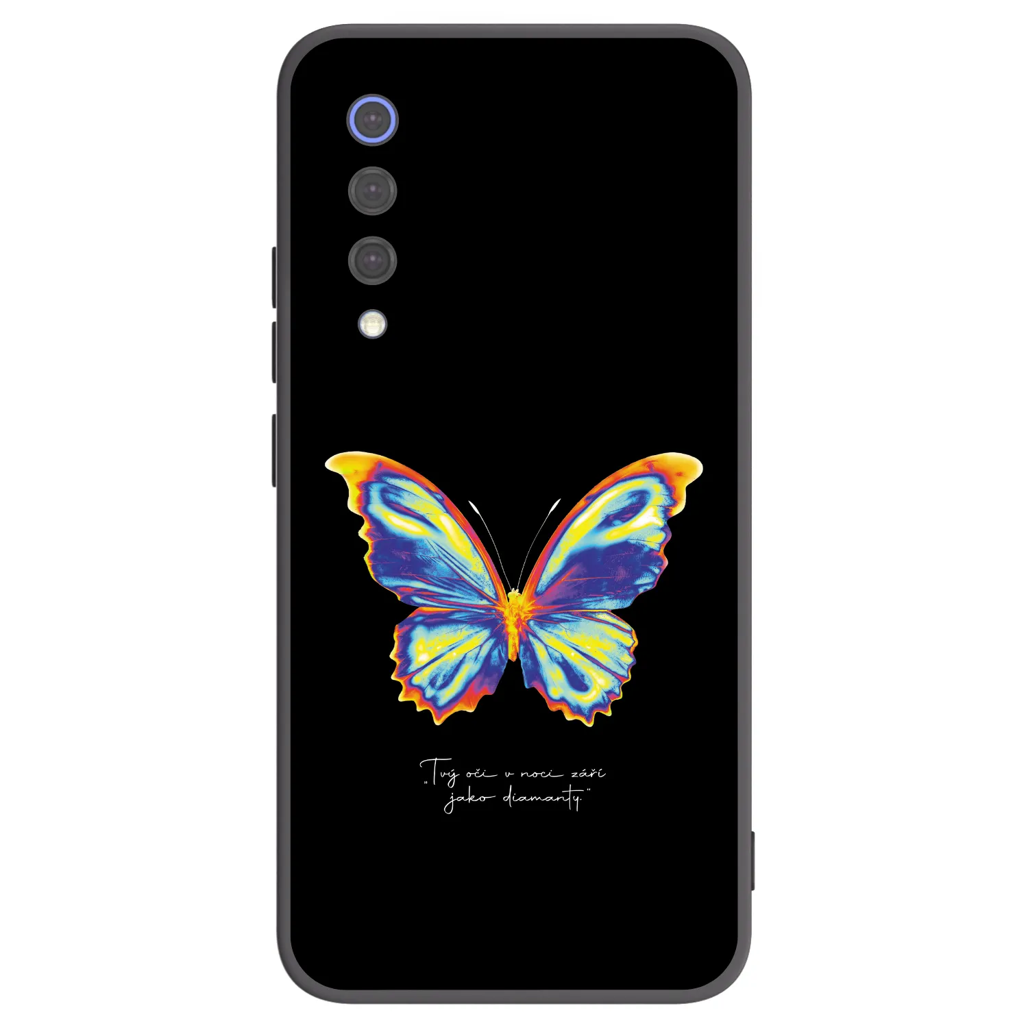 Picasee Μαύρη θήκη σιλικόνης για Xiaomi Mi 9 SE - Diamanty Black