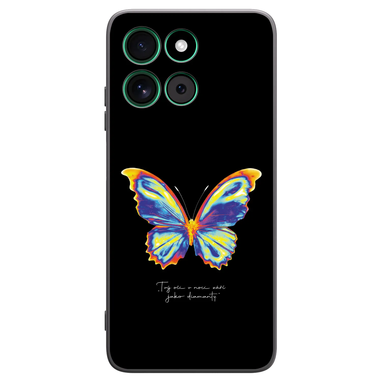 Picasee Μαύρη θήκη σιλικόνης για Motorola Moto G57 Power - Diamanty Black