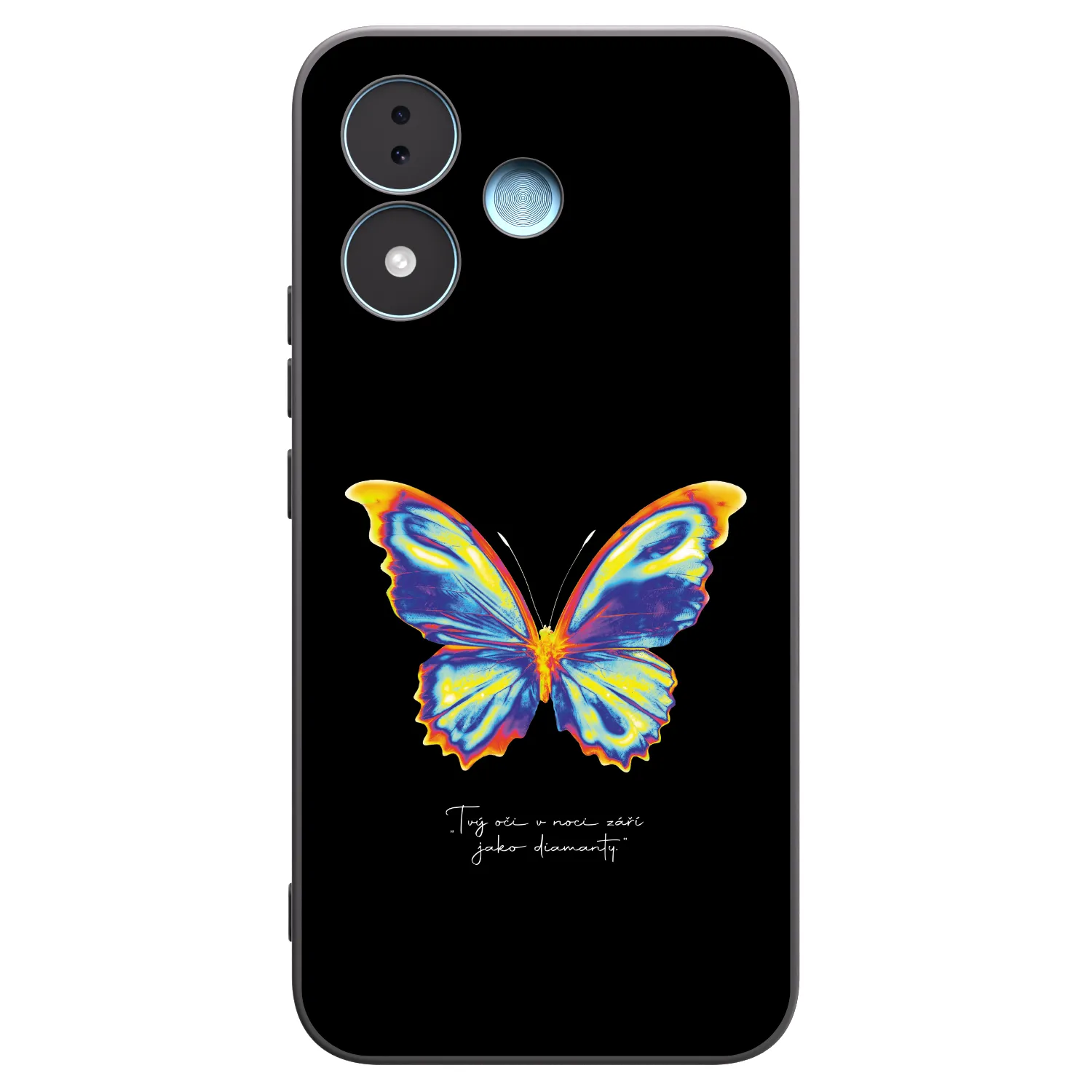 Picasee Μαύρη θήκη σιλικόνης για Xiaomi Redmi Note 17 5G - Diamanty Black