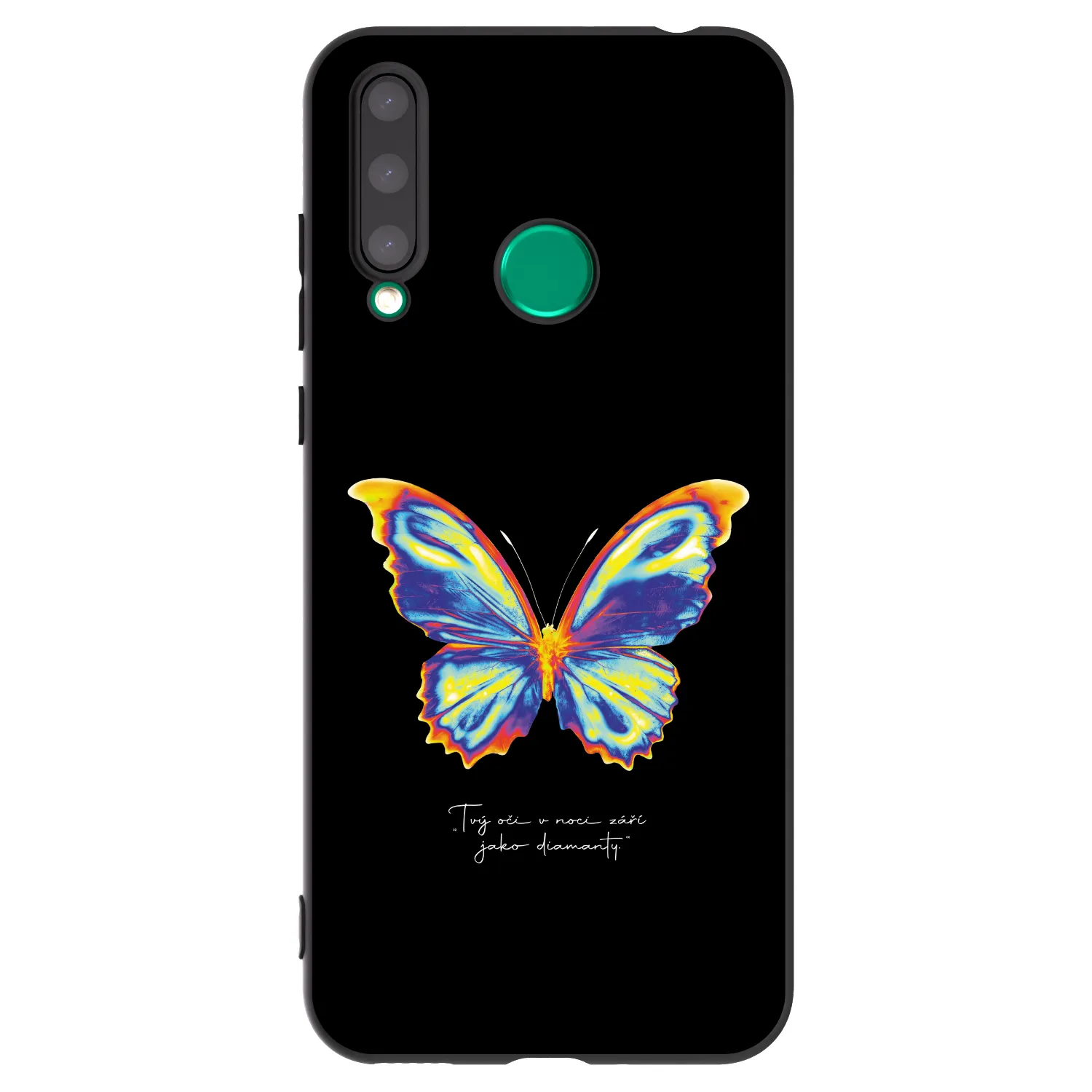 Picasee Μαύρη θήκη σιλικόνης για Honor 20 Lite - Diamanty Black