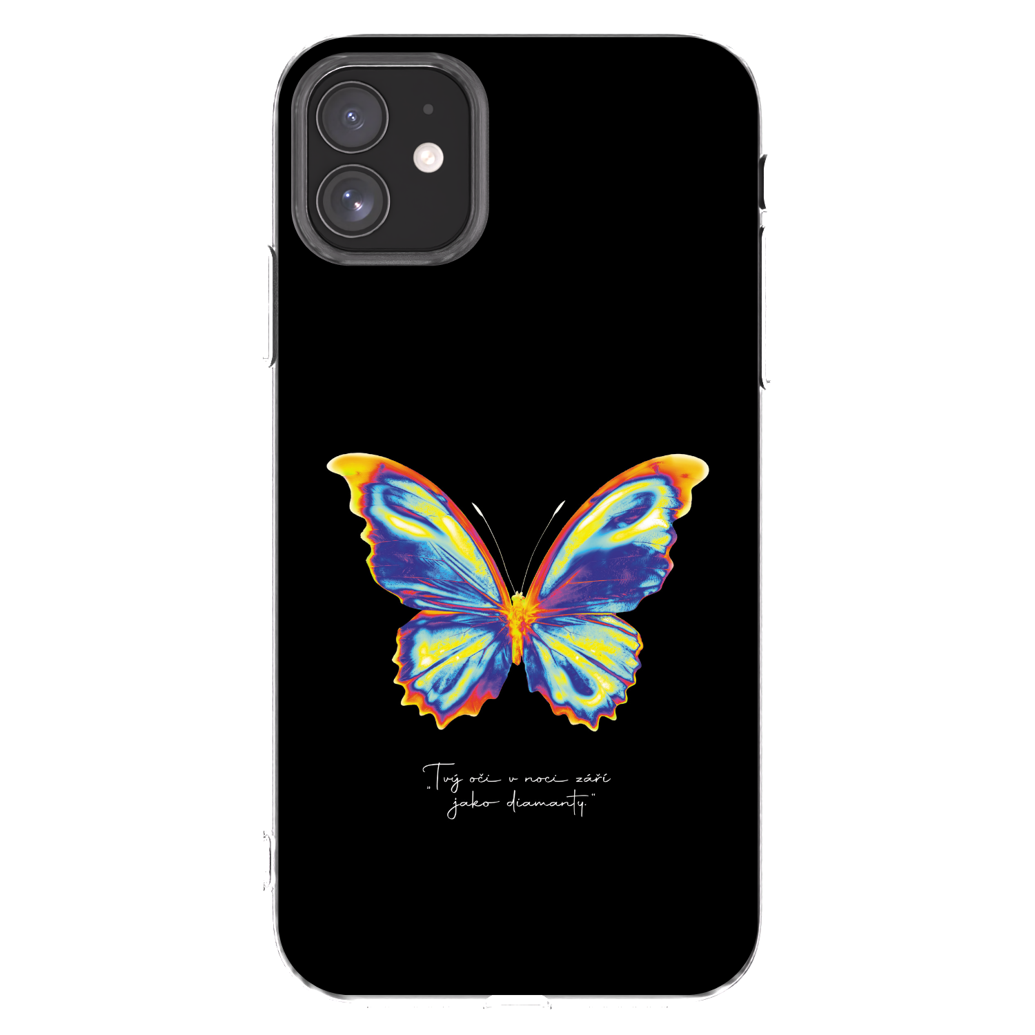 Picasee διαφανής θήκη σιλικόνης Apple iPhone 11 - Diamanty Black