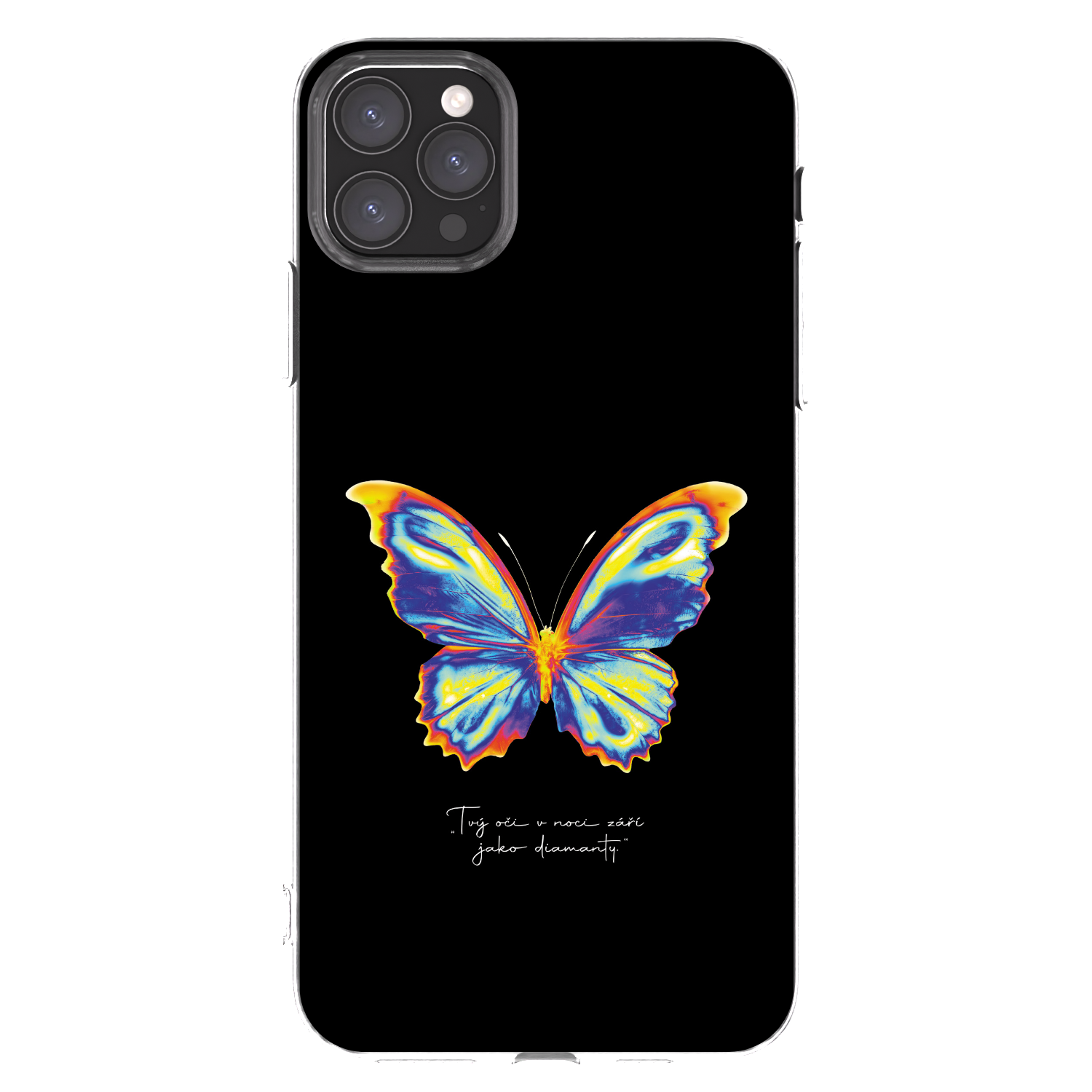 Picasee διαφανής θήκη σιλικόνης Apple iPhone 11 Pro Max - Diamanty Black