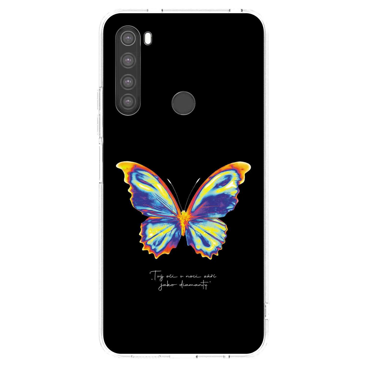 Picasee διαφανής θήκη σιλικόνης Xiaomi Redmi Note 8 - Diamanty Black