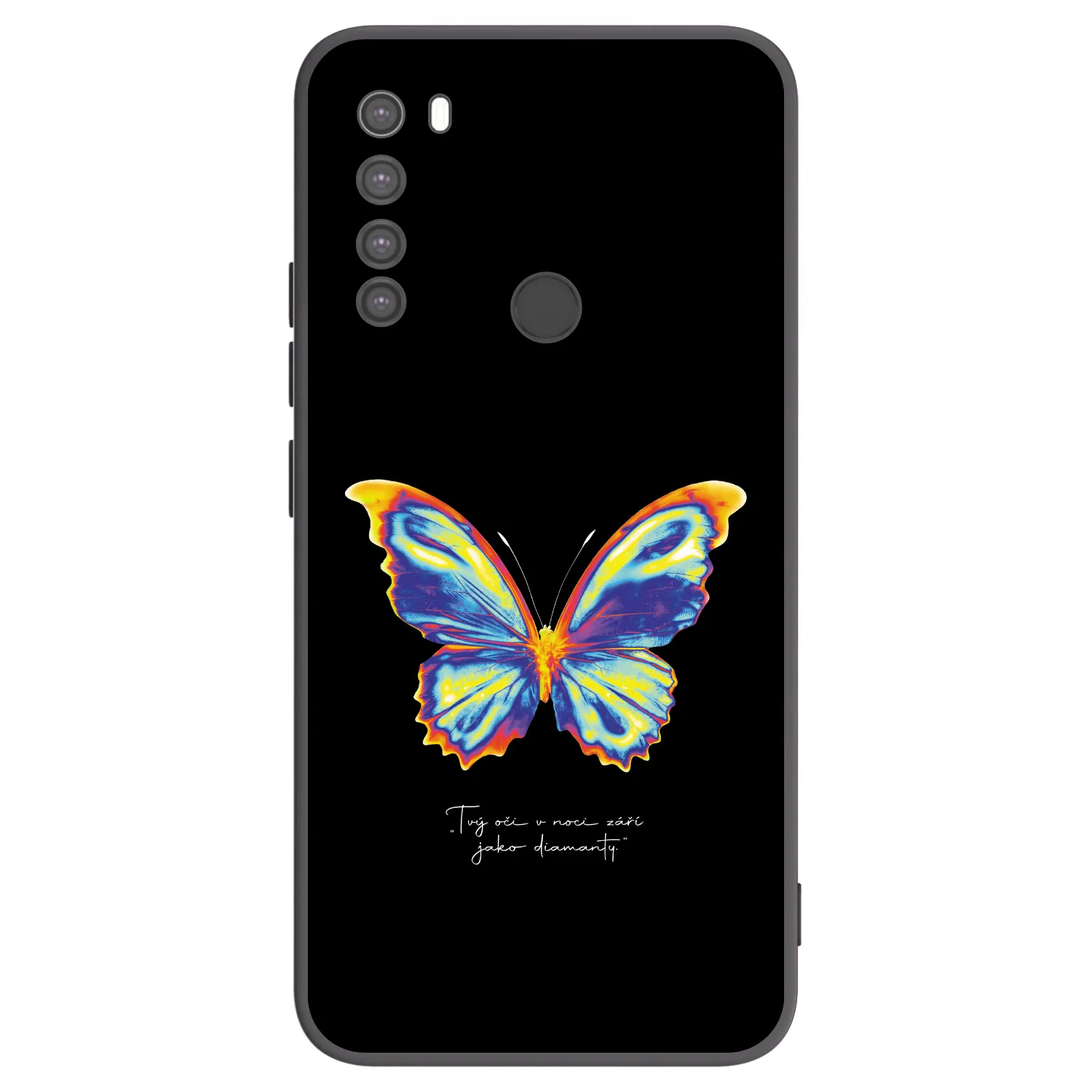 Picasee Μαύρη θήκη σιλικόνης για Xiaomi Redmi Note 8 - Diamanty Black