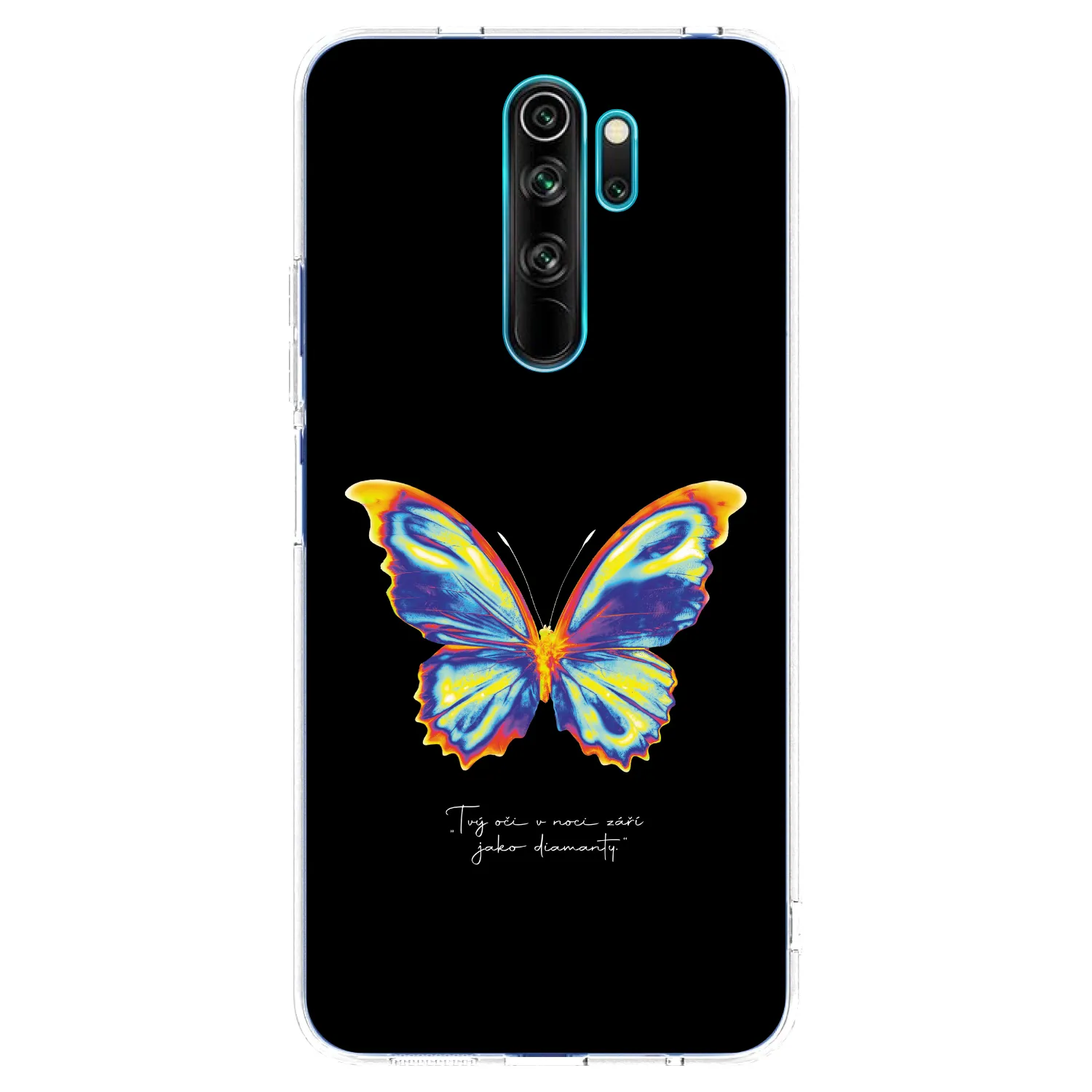 Picasee διαφανής θήκη σιλικόνης Xiaomi Redmi Note 8 Pro - Diamanty Black