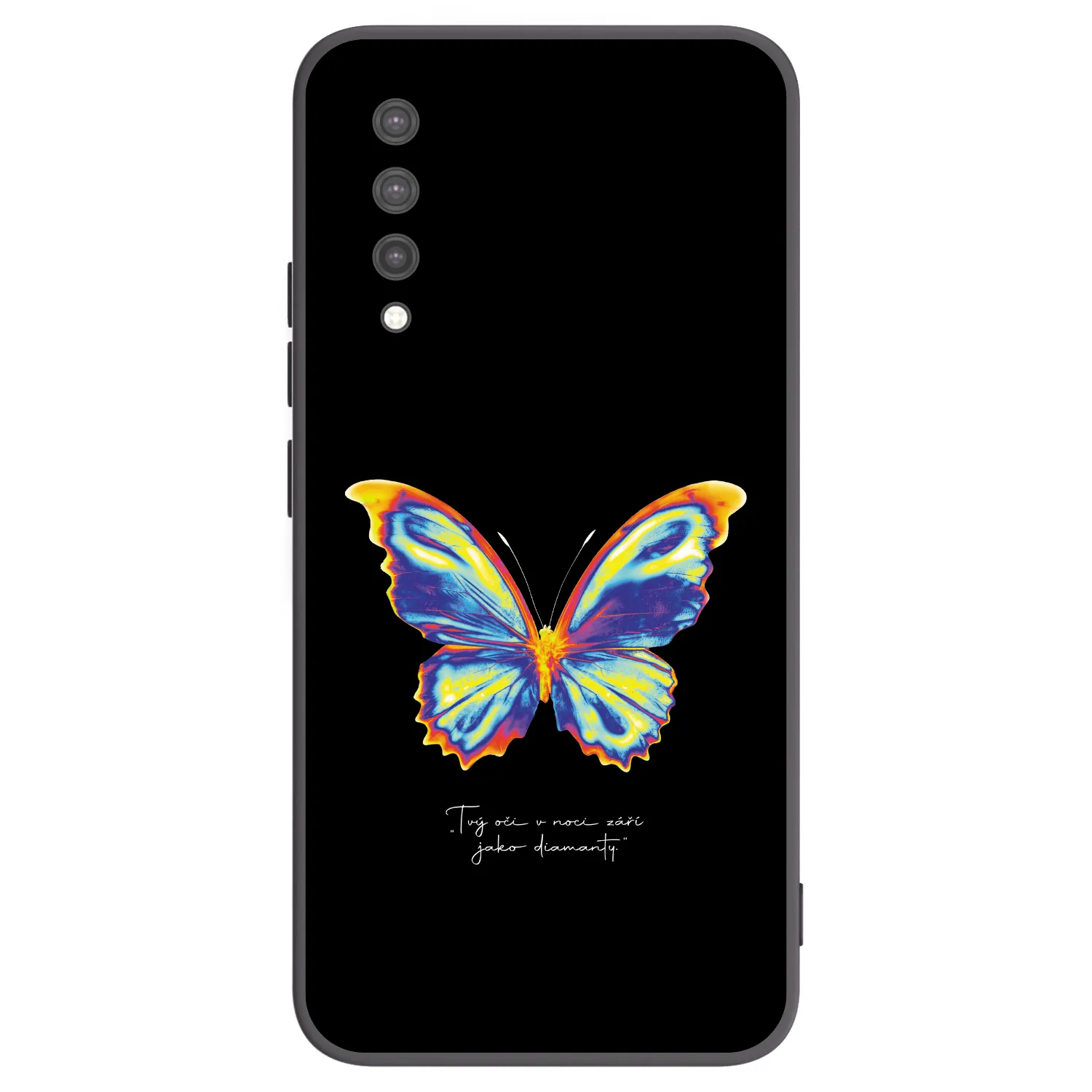 Picasee Μαύρη θήκη σιλικόνης για Xiaomi Mi 9 Lite - Diamanty Black