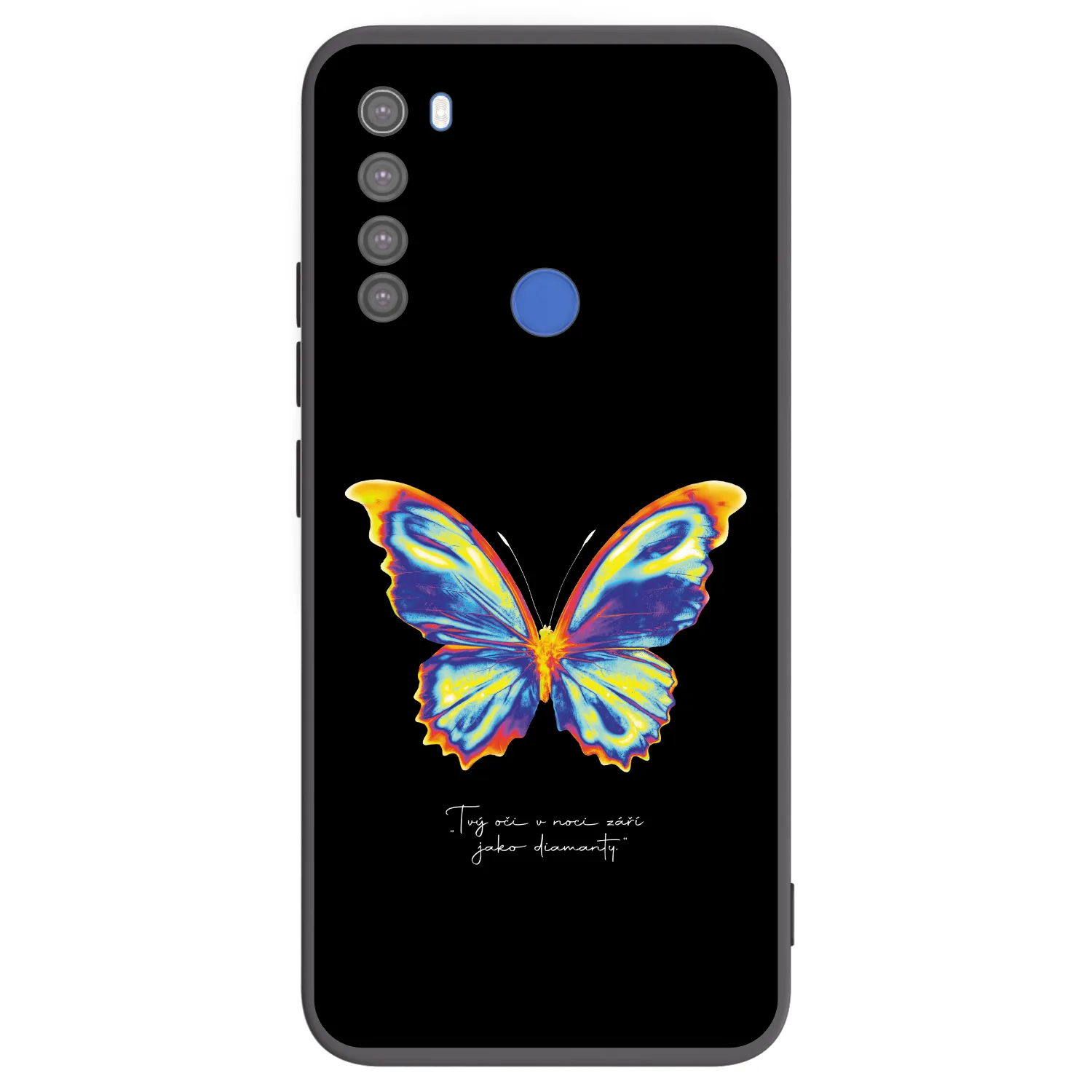 Picasee Μαύρη θήκη σιλικόνης για Xiaomi Redmi Note 8T - Diamanty Black