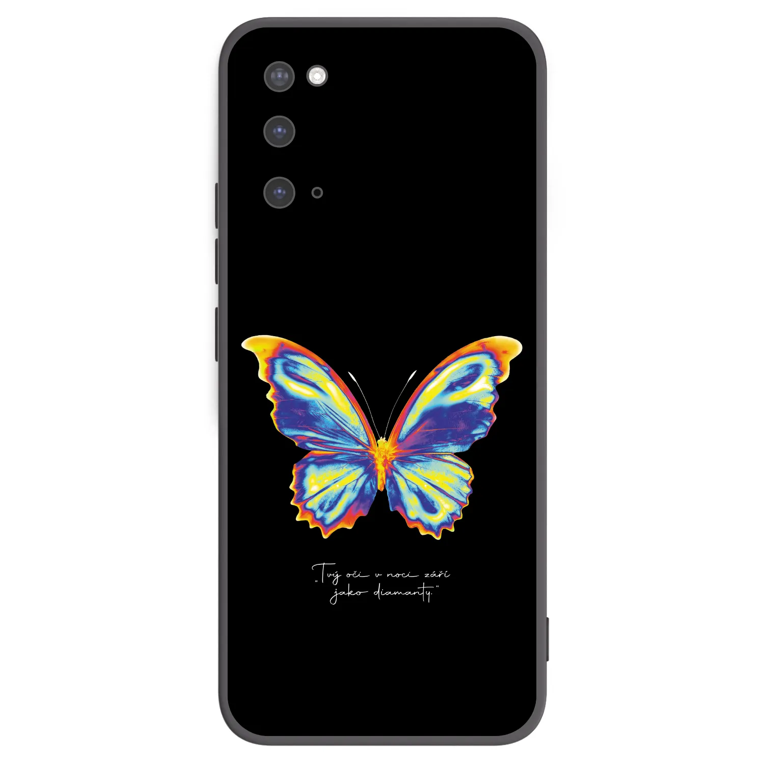 Picasee Μαύρη θήκη σιλικόνης για Samsung Galaxy S20 G980F - Diamanty Black