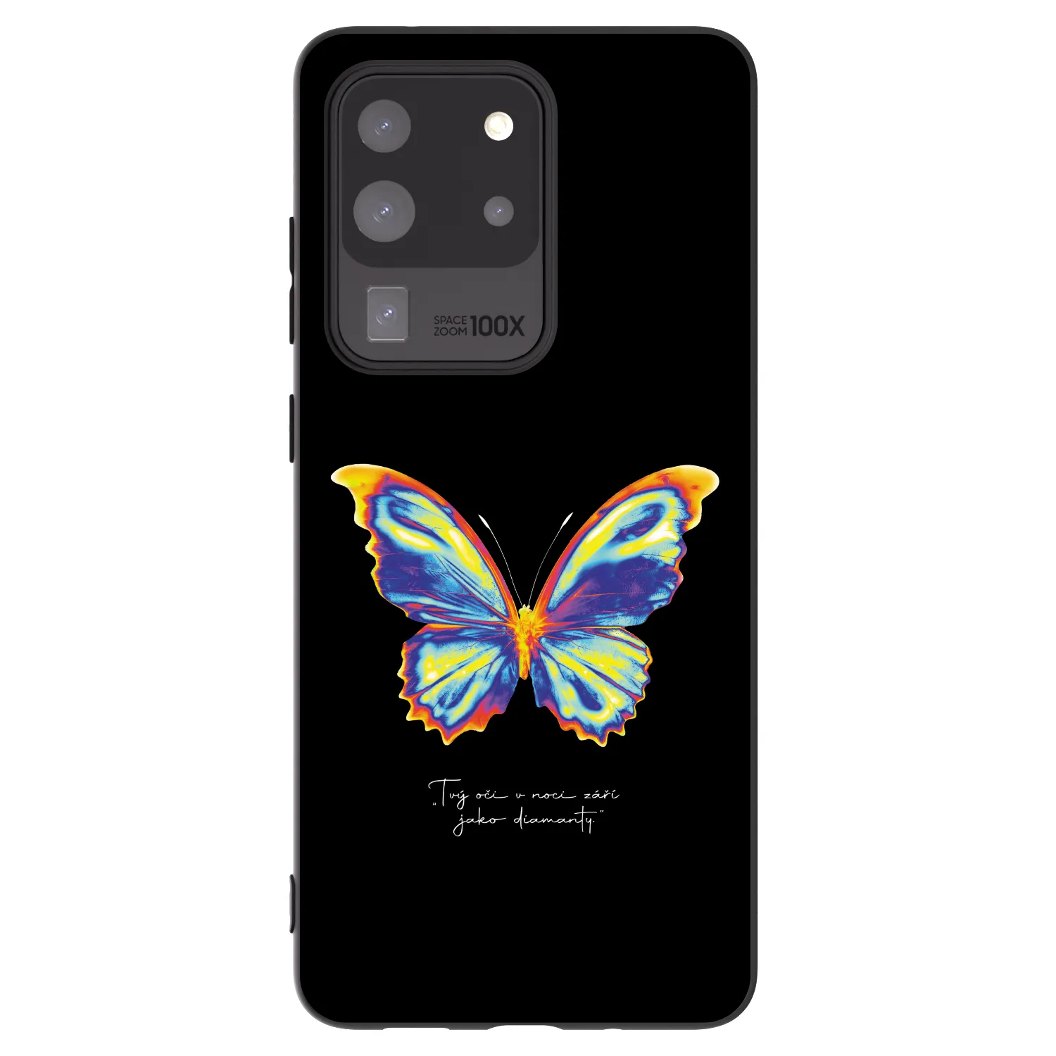 Picasee Μαύρη θήκη σιλικόνης για Samsung Galaxy S20 Ultra 5G G988F - Diamanty Black