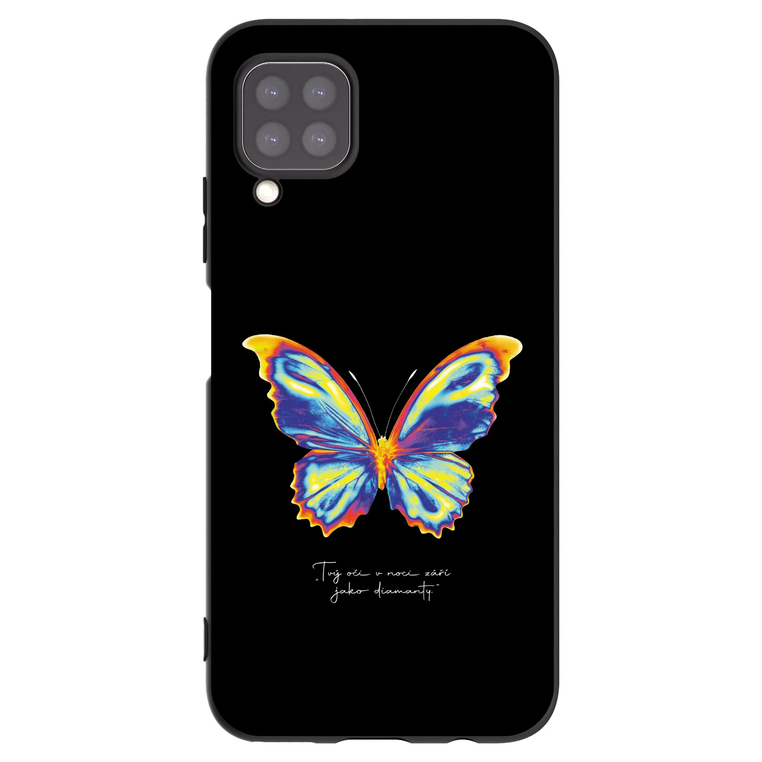 Picasee Μαύρη θήκη σιλικόνης για Huawei P40 Lite - Diamanty Black