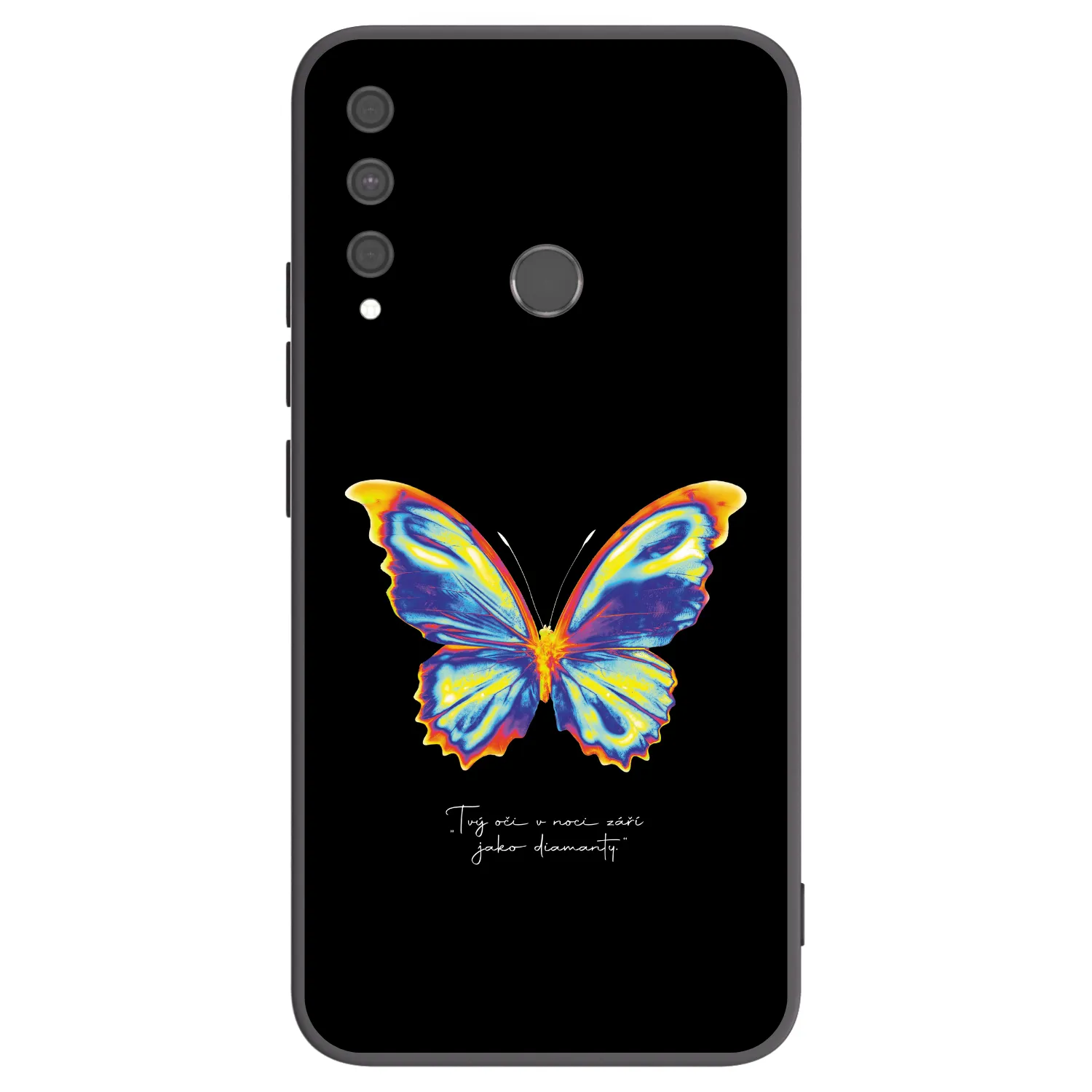 Picasee Μαύρη θήκη σιλικόνης για Huawei P40 Lite E - Diamanty Black
