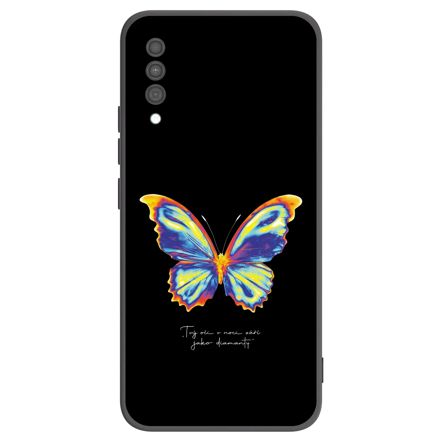 Picasee Μαύρη θήκη σιλικόνης για Samsung Galaxy A30s A307F - Diamanty Black