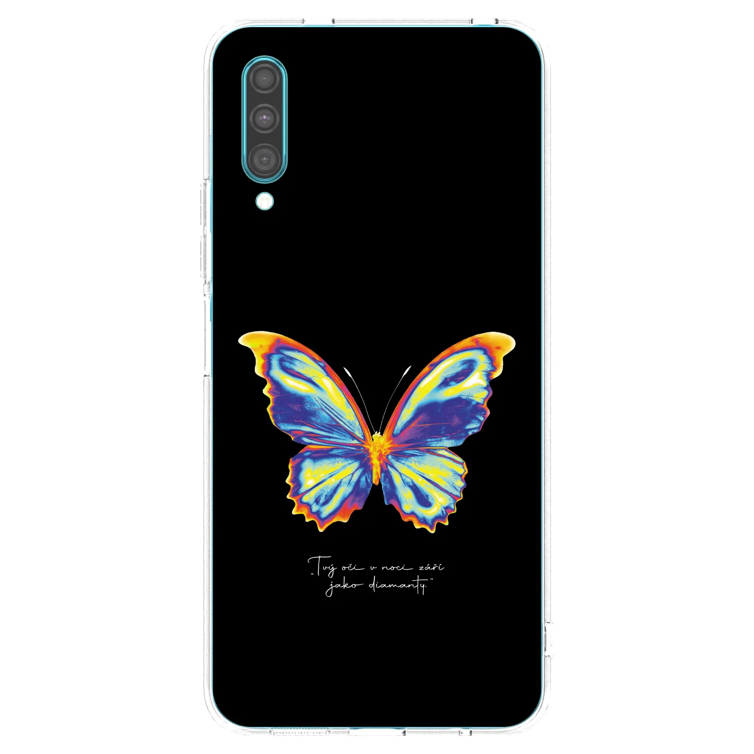 Picasee διαφανής θήκη σιλικόνης Samsung Galaxy A30s A307F - Diamanty Black