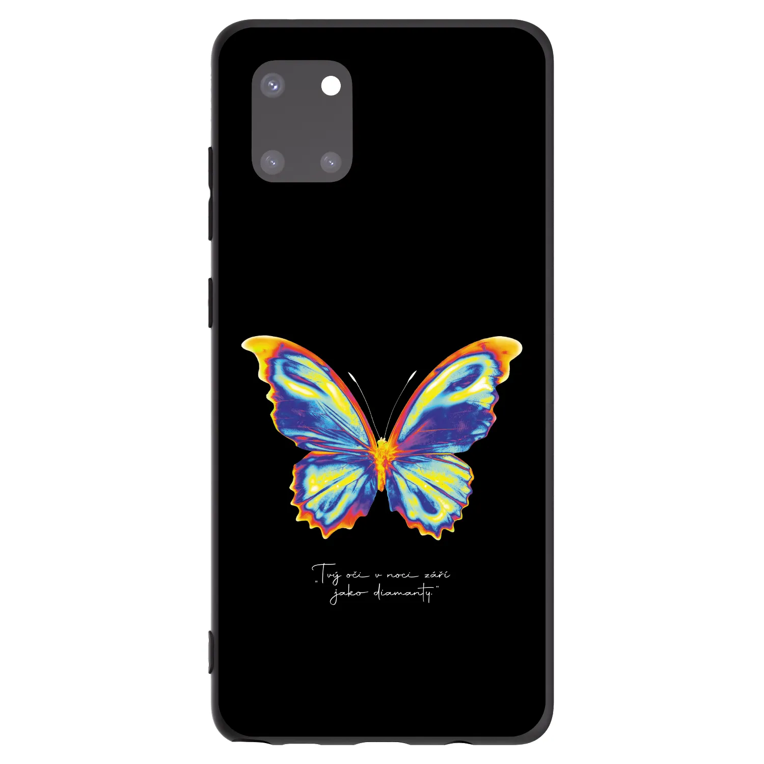 Picasee Μαύρη θήκη σιλικόνης για Samsung Galaxy Note 10 Lite N770F - Diamanty Black