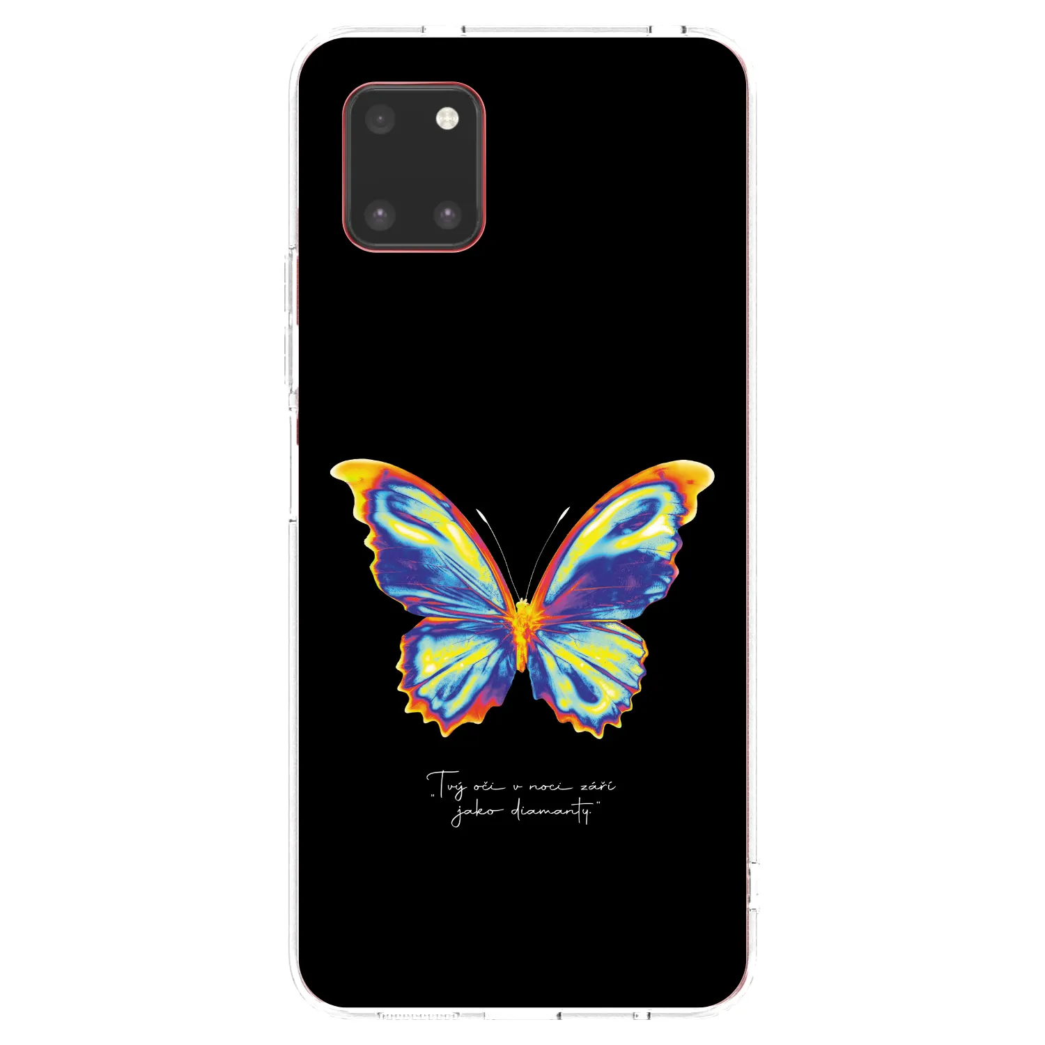 Picasee διαφανής θήκη σιλικόνης Samsung Galaxy Note 10 Lite N770F - Diamanty Black