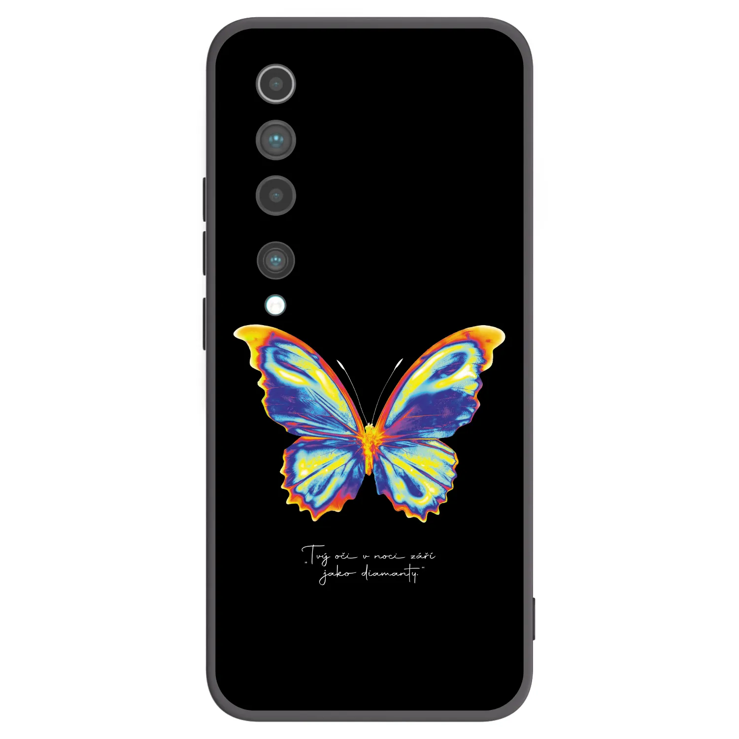 Picasee Μαύρη θήκη σιλικόνης για Xiaomi Mi 10 - Diamanty Black