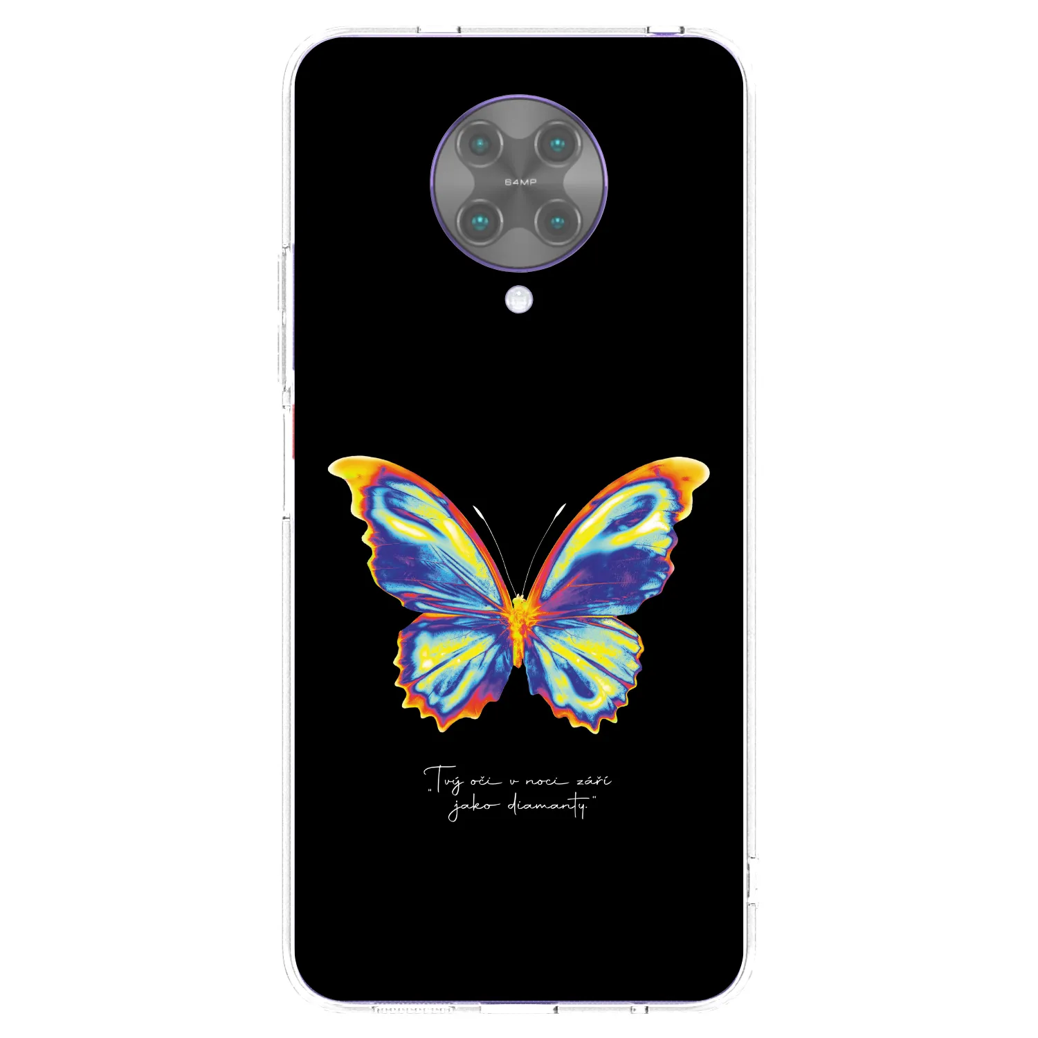 Picasee διαφανής θήκη σιλικόνης Xiaomi Poco F2 Pro - Diamanty Black