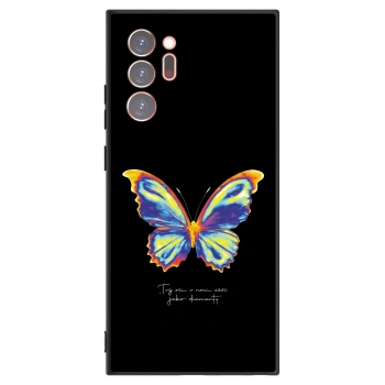 Picasee Μαύρη θήκη σιλικόνης για Samsung Galaxy Note 20 Ultra - Diamanty Black