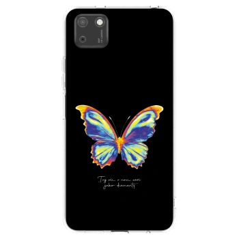 Picasee διαφανής θήκη σιλικόνης Huawei Y5P - Diamanty Black