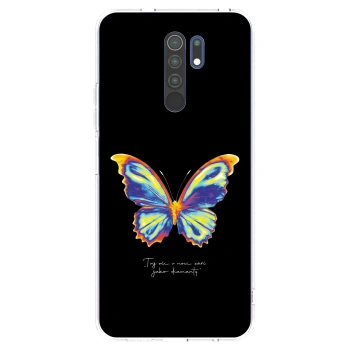 Picasee διαφανής θήκη σιλικόνης Xiaomi Redmi 9 - Diamanty Black