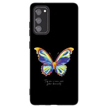 Picasee Μαύρη θήκη σιλικόνης για Samsung Galaxy S20 FE - Diamanty Black