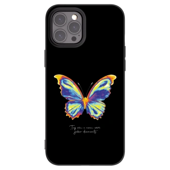 Picasee Μαύρη θήκη σιλικόνης για Apple iPhone 12 Pro Max - Diamanty Black