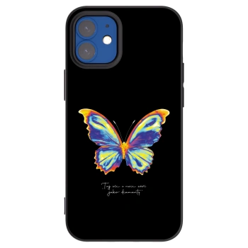 Picasee Μαύρη θήκη σιλικόνης για Apple iPhone 12 mini - Diamanty Black