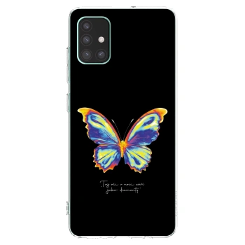 Picasee διαφανής θήκη σιλικόνης Samsung Galaxy M51 M515F - Diamanty Black