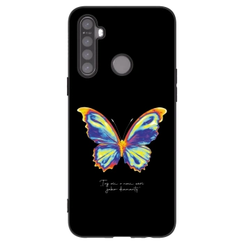 Picasee Μαύρη θήκη σιλικόνης για Realme 5 - Diamanty Black