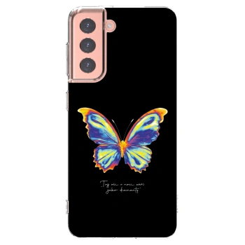 Picasee διαφανής θήκη σιλικόνης Samsung Galaxy S21 5G G991B - Diamanty Black