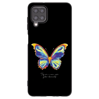 Picasee Μαύρη θήκη σιλικόνης για Samsung Galaxy A12 A125F - Diamanty Black