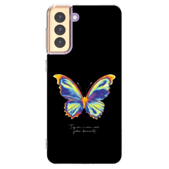 Picasee διαφανής θήκη σιλικόνης Samsung Galaxy S21+ 5G G996F - Diamanty Black