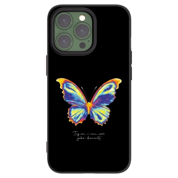 Picasee Μαύρη θήκη σιλικόνης για Apple iPhone 13 Pro - Diamanty Black