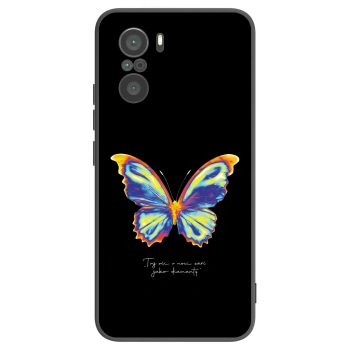 Picasee Μαύρη θήκη σιλικόνης για Xiaomi Poco F3 - Diamanty Black