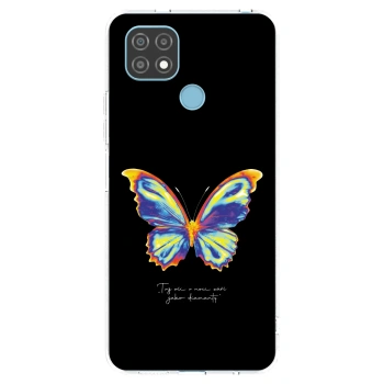 Picasee διαφανής θήκη σιλικόνης Realme C21 - Diamanty Black