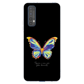 Picasee διαφανής θήκη σιλικόνης Realme 7 - Diamanty Black