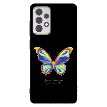 Picasee διαφανής θήκη σιλικόνης Samsung Galaxy A52s 5G A528B - Diamanty Black
