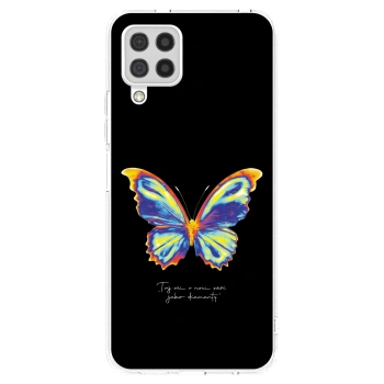 Picasee διαφανής θήκη σιλικόνης Samsung Galaxy A22 A225F 4G - Diamanty Black