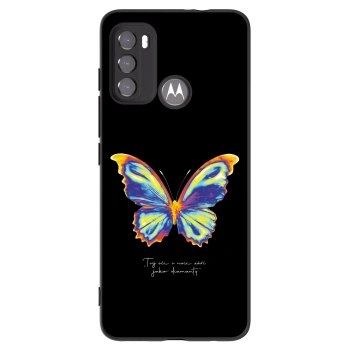 Picasee Μαύρη θήκη σιλικόνης για Motorola Moto G60 - Diamanty Black