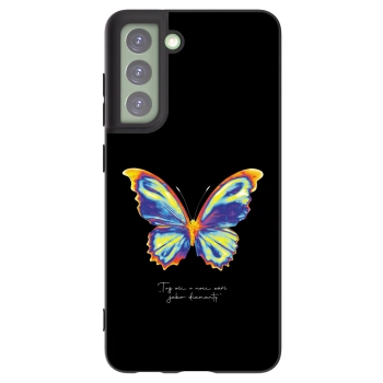 Picasee Μαύρη θήκη σιλικόνης για Samsung Galaxy S21 FE 5G - Diamanty Black