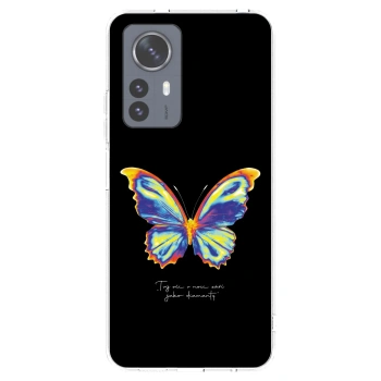 Picasee διαφανής θήκη σιλικόνης Xiaomi 12 Pro - Diamanty Black