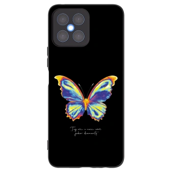 Picasee Μαύρη θήκη σιλικόνης για Honor X8 4G - Diamanty Black